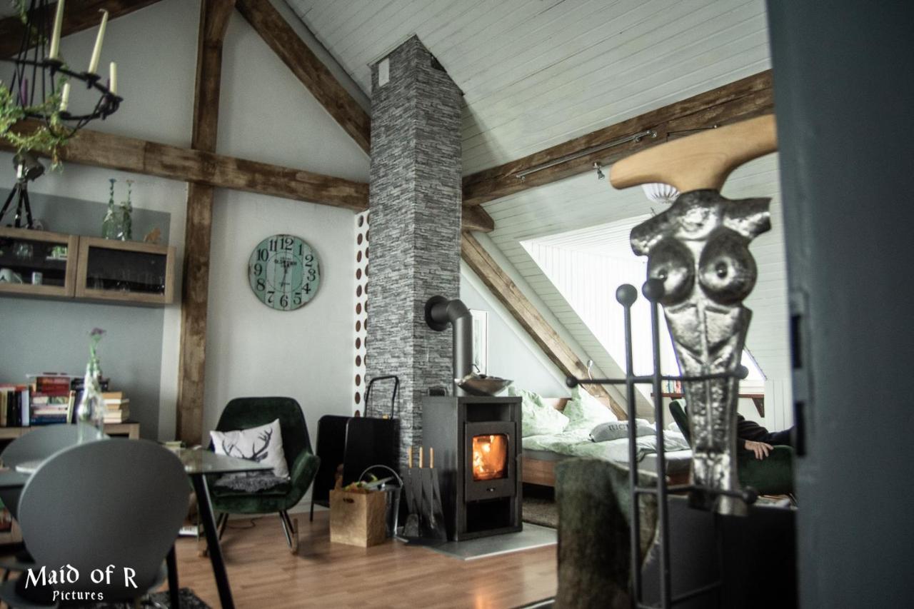 Hof Vierzehnender: Eifel Studio mit Dachterrasse und Kamin Monschau Exterior photo